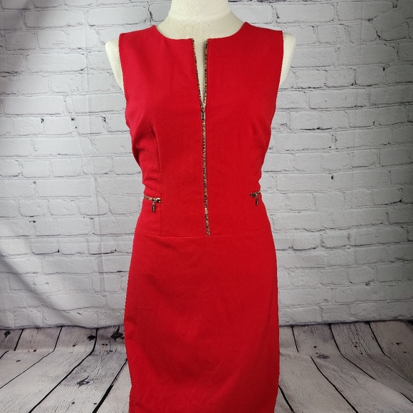 Calvin Klein NEW Red Women's Sleeveless zipper 12 - Picture 13 of 16